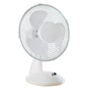 Daewoo 9" White Desktop Fan