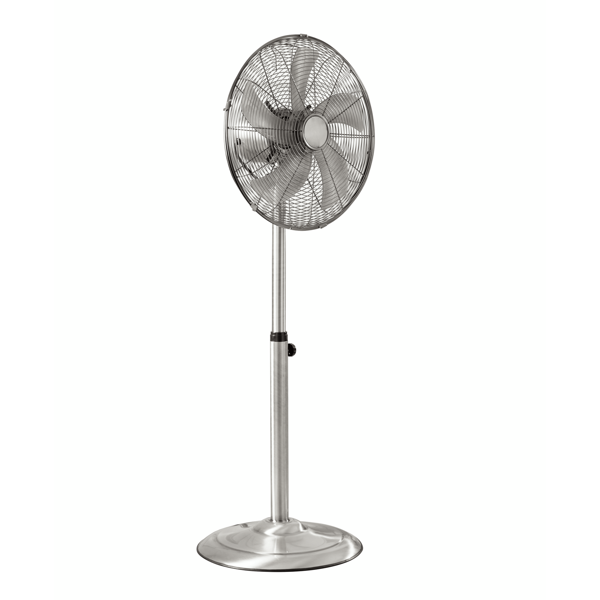 16" Chrome Metal Pedestal Fan