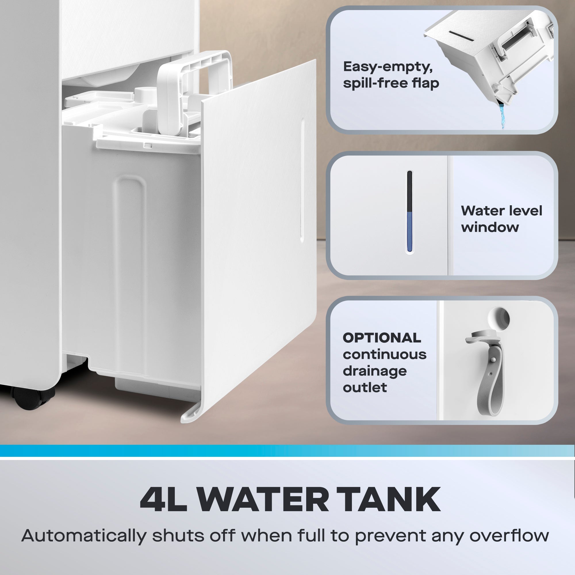 Daewoo 20L Dehumidifier with Air Purifier
