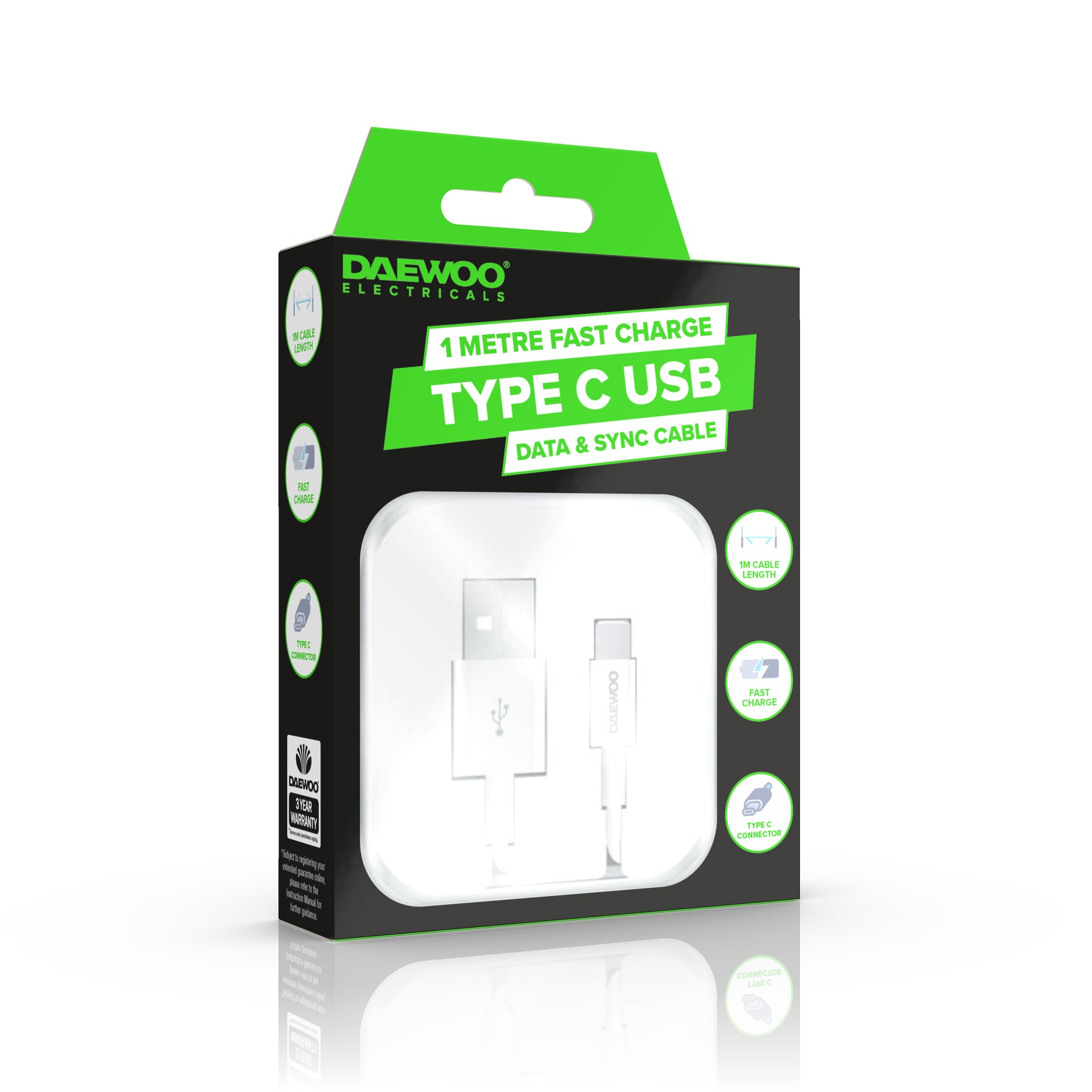 1 Metre USB to Micro USB Fast Charge Cable