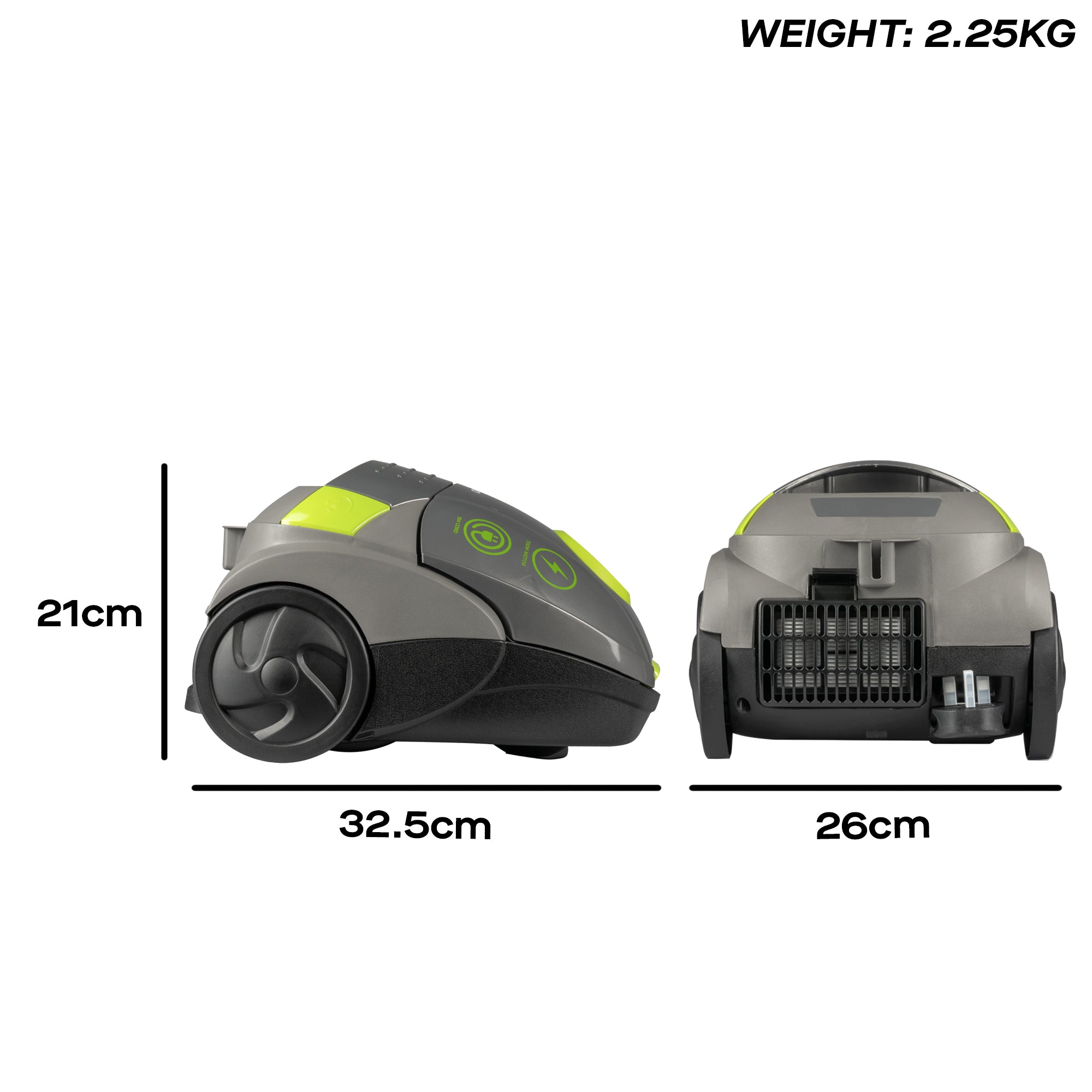 Daewoo Tornado 700W Compact Bagged Vacuum Cleaner