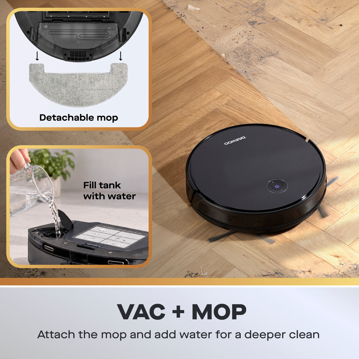 Daewoo Cyclone Freedom SmartNav Robot Vacuum Cleaner & Mop