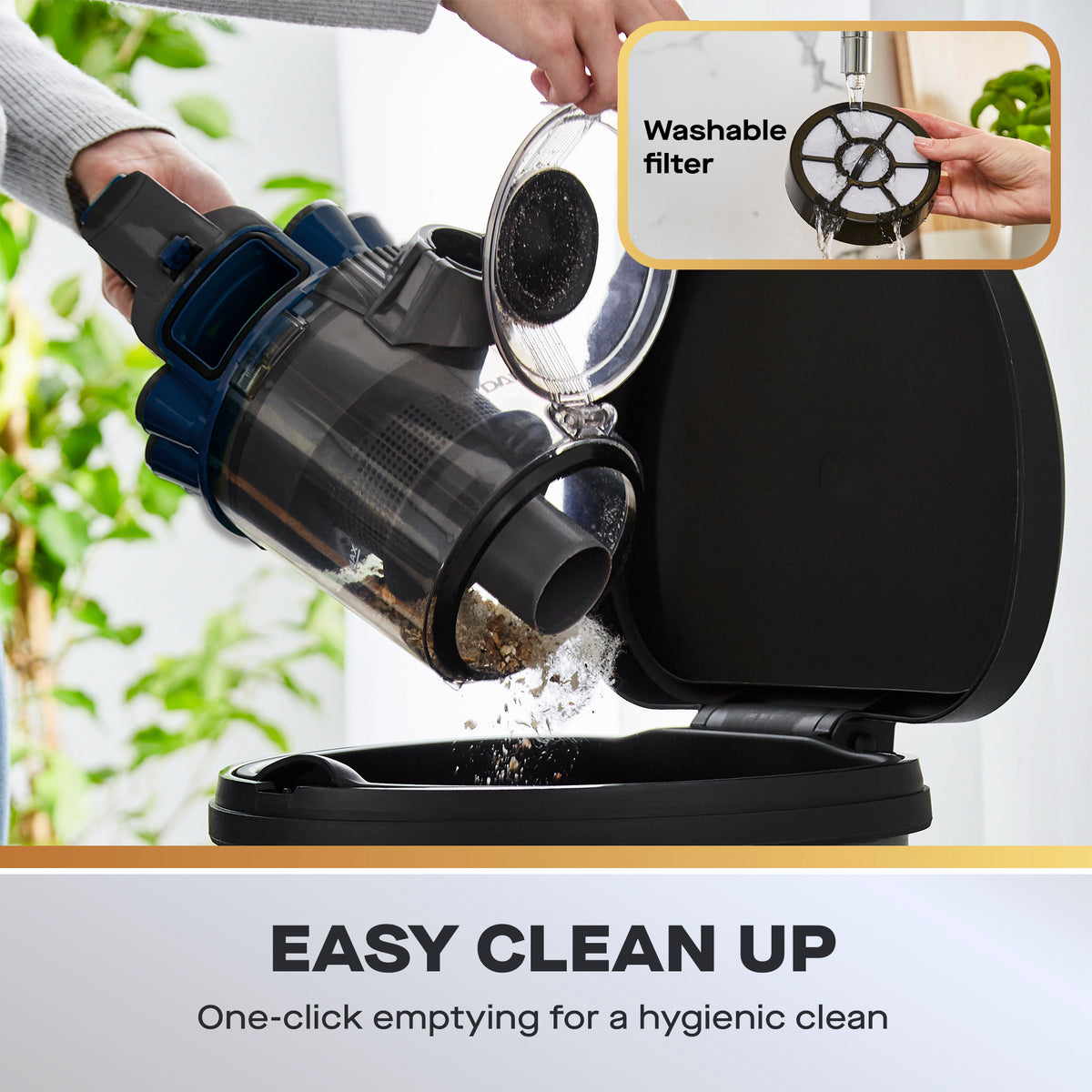 Daewoo 2L 700W Bagless Tornado Cylinder Vacuum Cleaner