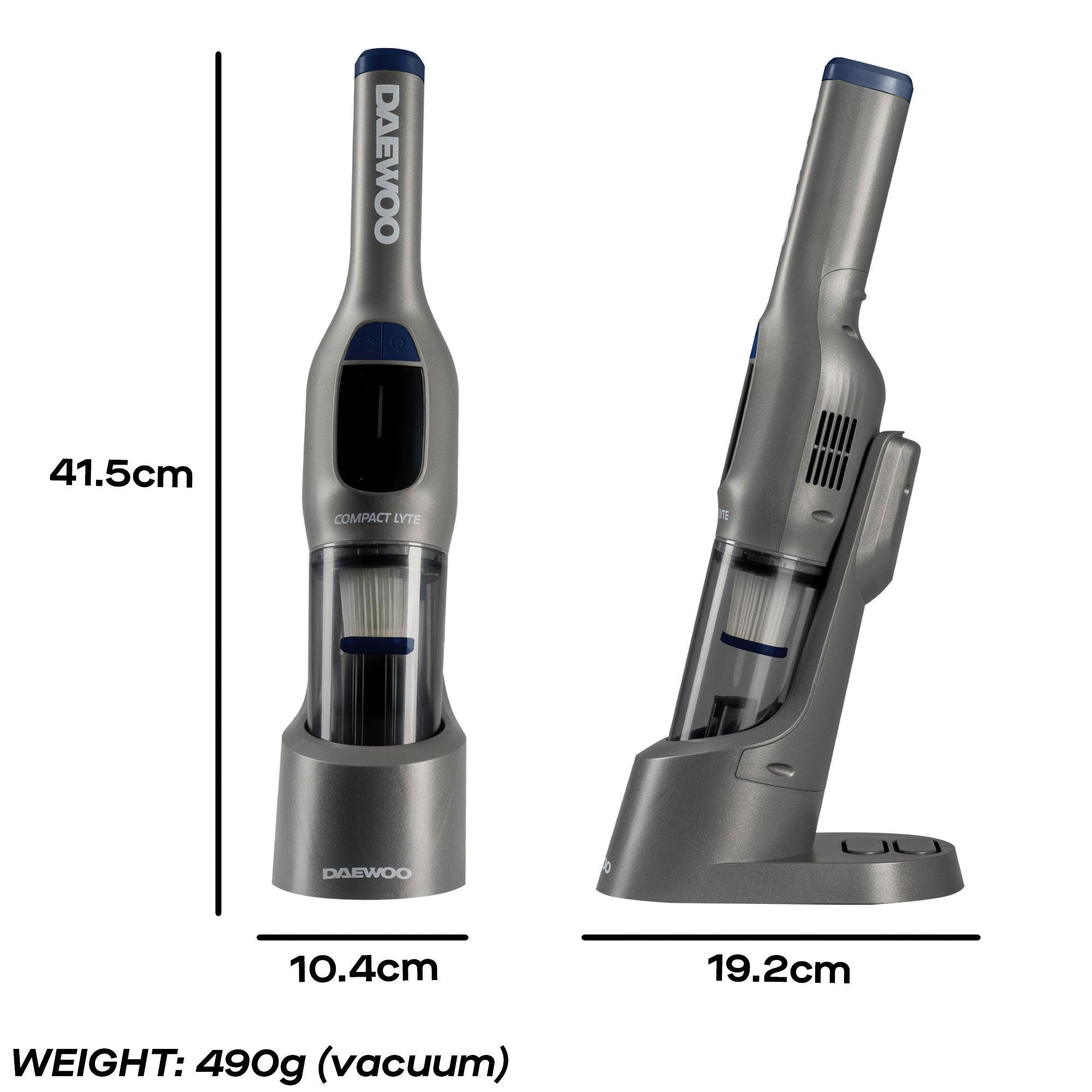 Daewoo 7.4V Compact-Lyte Cordless Handheld Vacuum Cleaner