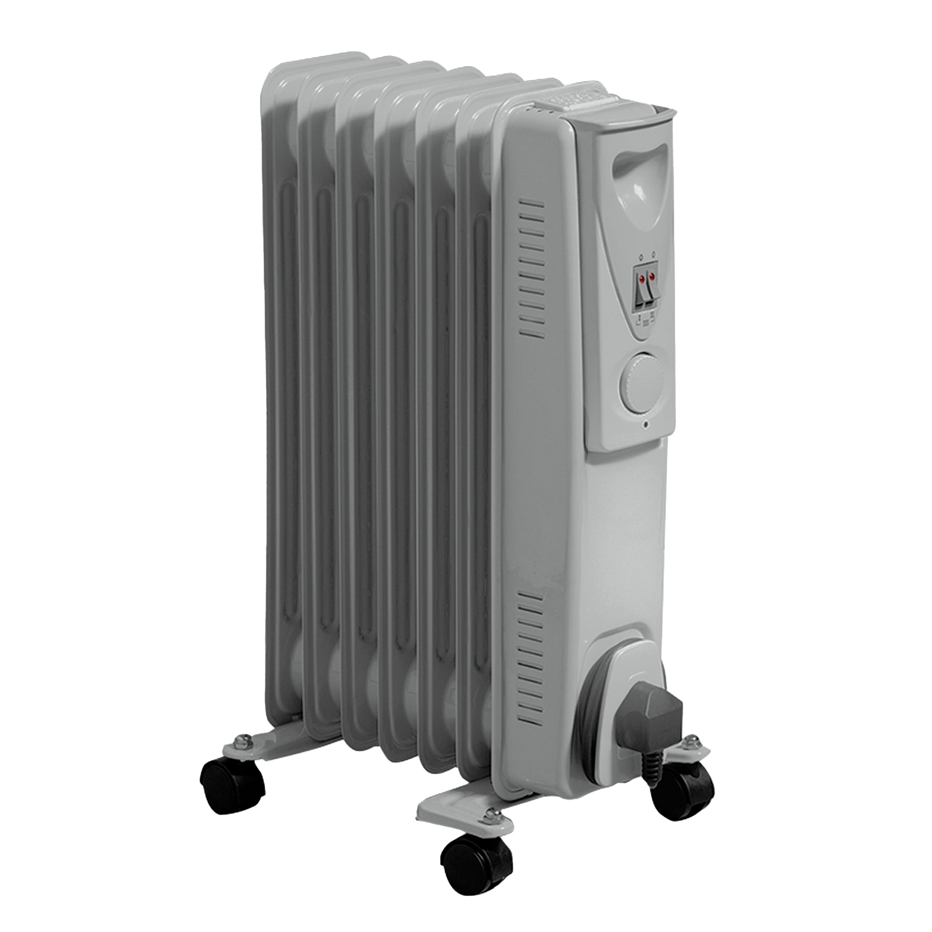 1500W Oil Filled Radiator Thermostat Control