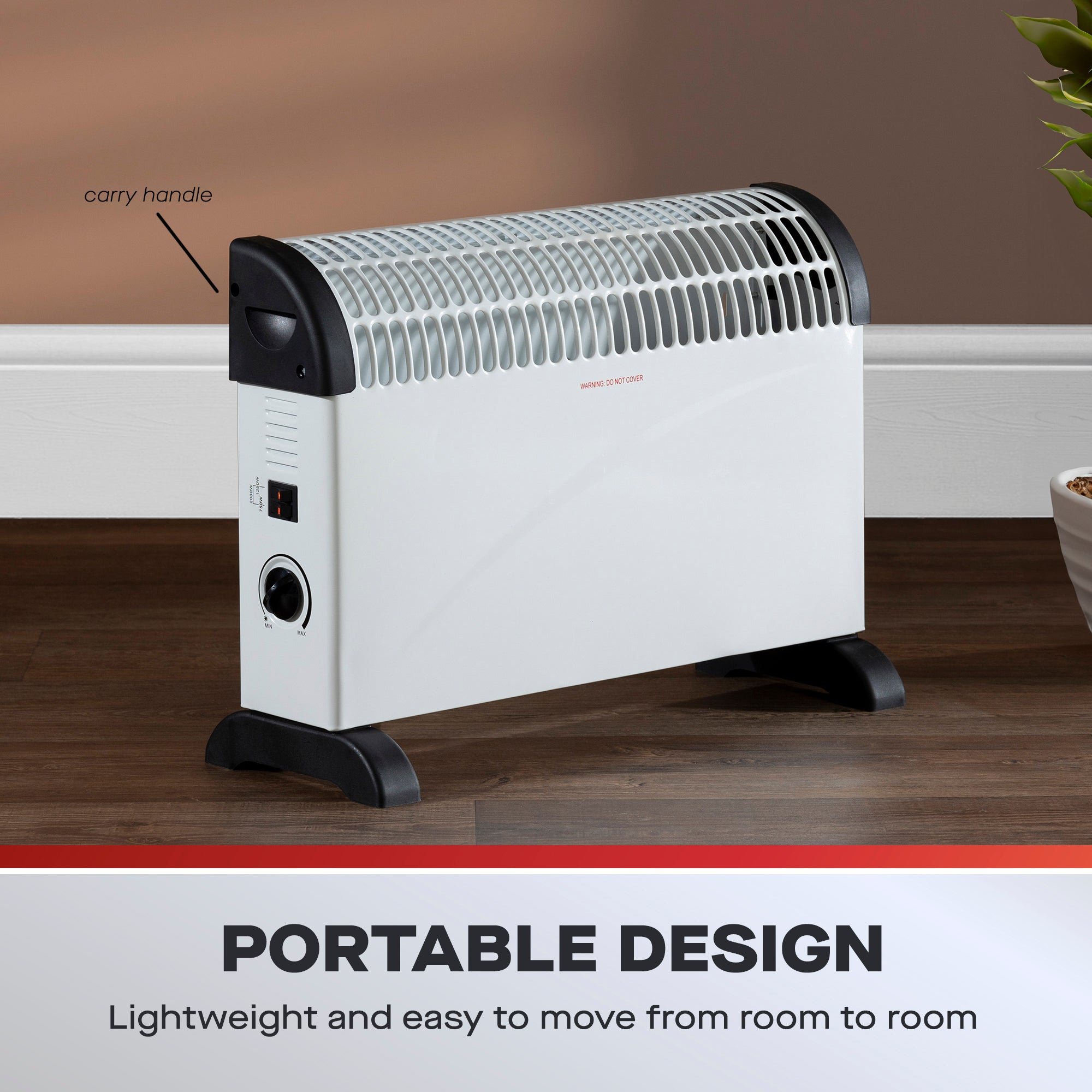 Daewoo 2kW Convector Heater with Thermostat | Daewoo Electricals