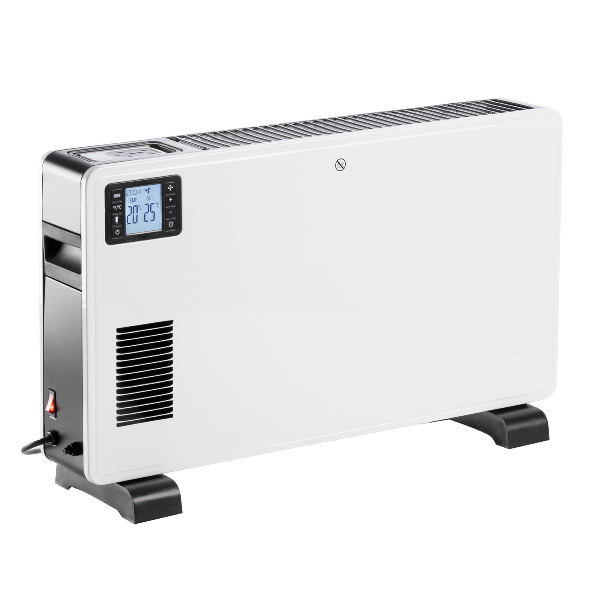 Daewoo 2300W White Convector Heater with LCD Display & Remote Control