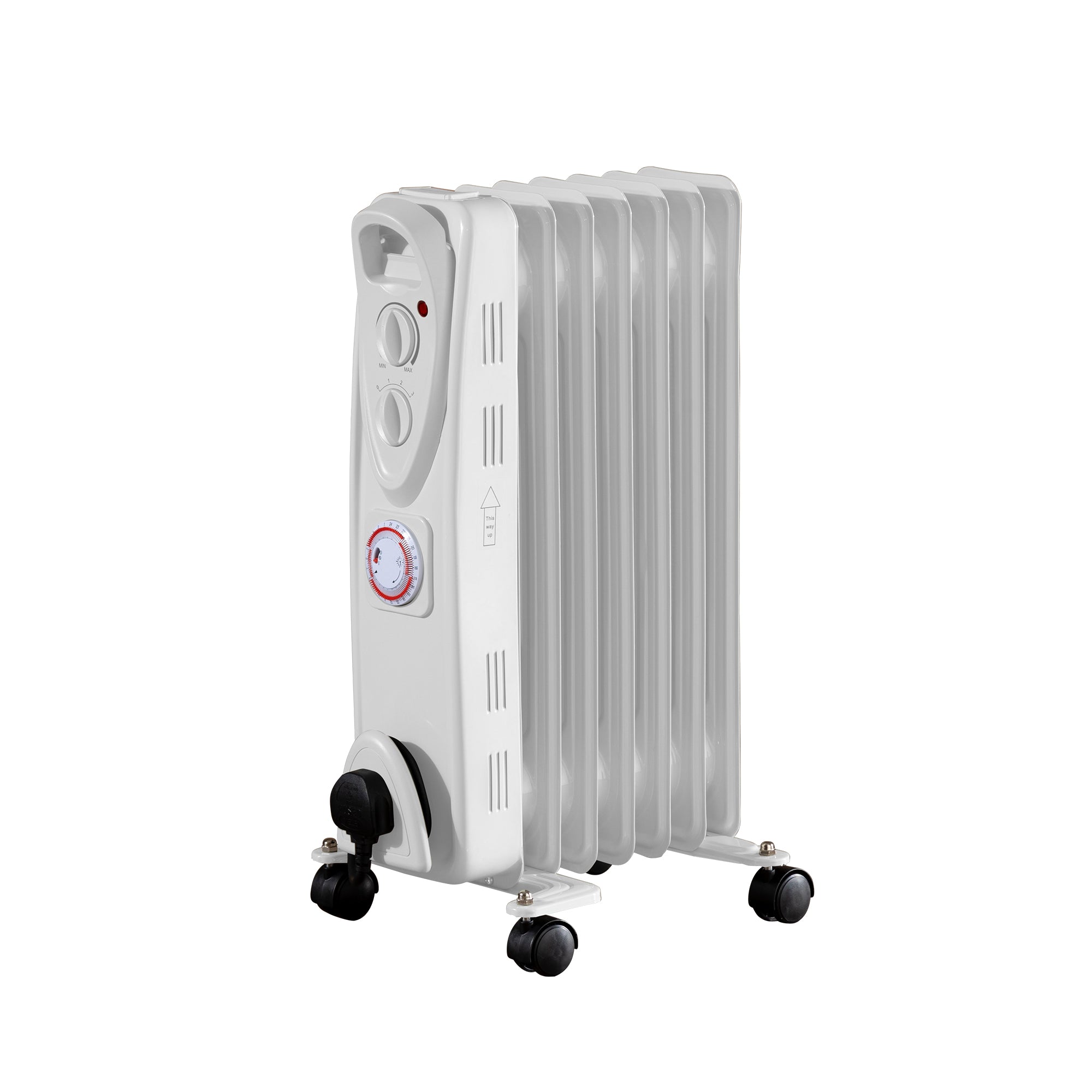 Daewoo 1500W Oil Filled Radiator with Timer | Daewoo Electricals