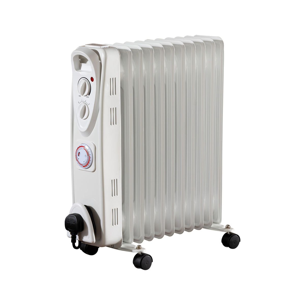 2500W Oil Filled Radiator Timer & Thermostat