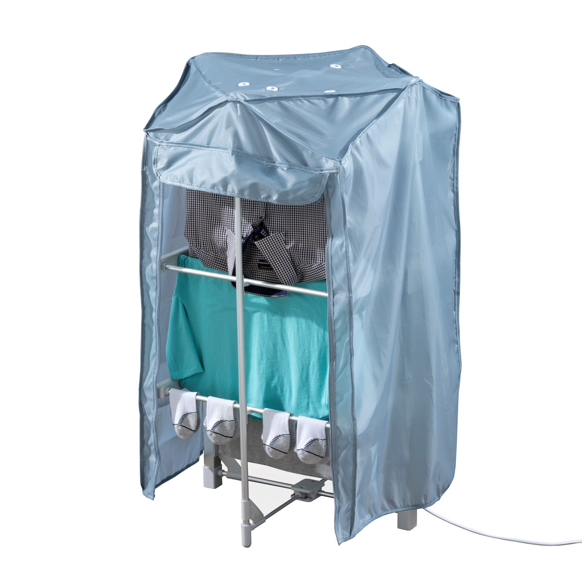 Small 3 Tier Foldable Electric Heated Clothes Airer Cover