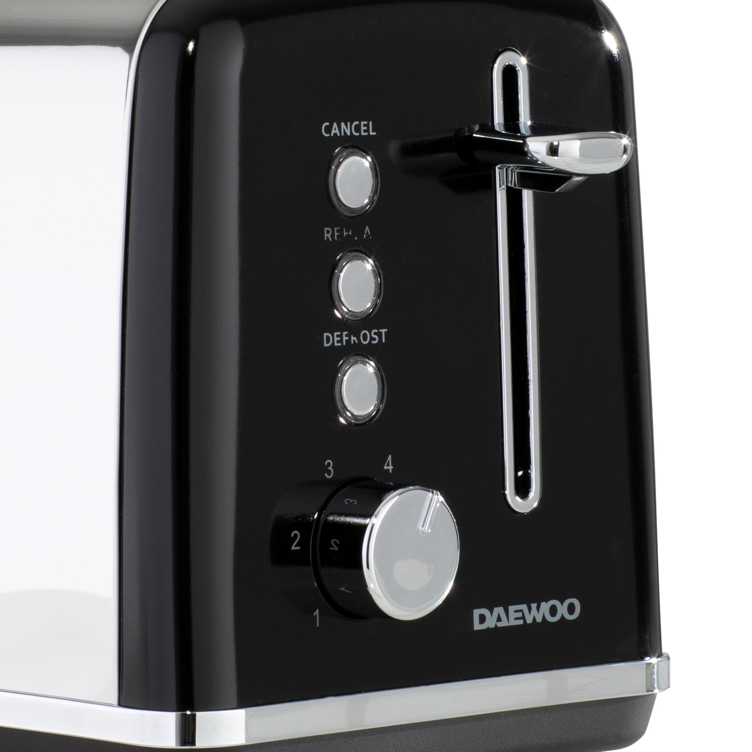 Daewoo Black Kensington 2 Slice Toaster