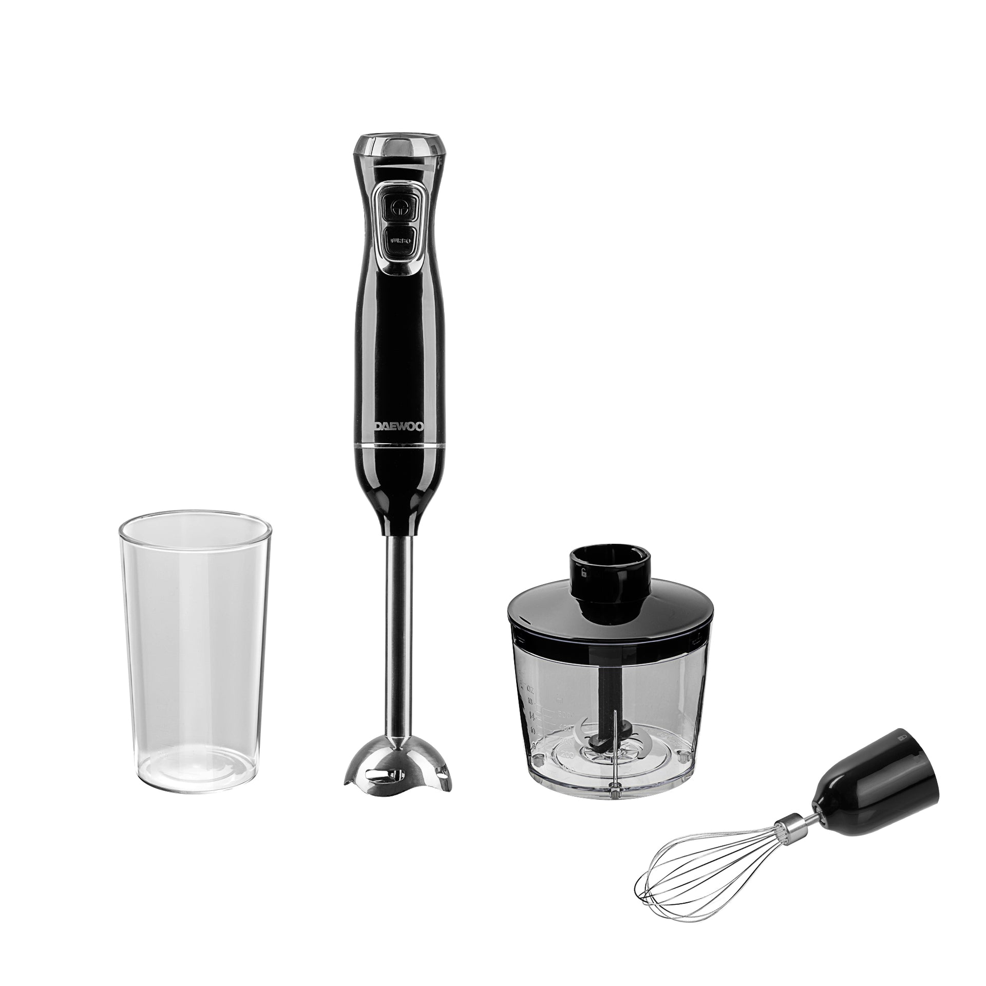 600W 3 1 Hand Blender Set Whisk Chopper & Jug