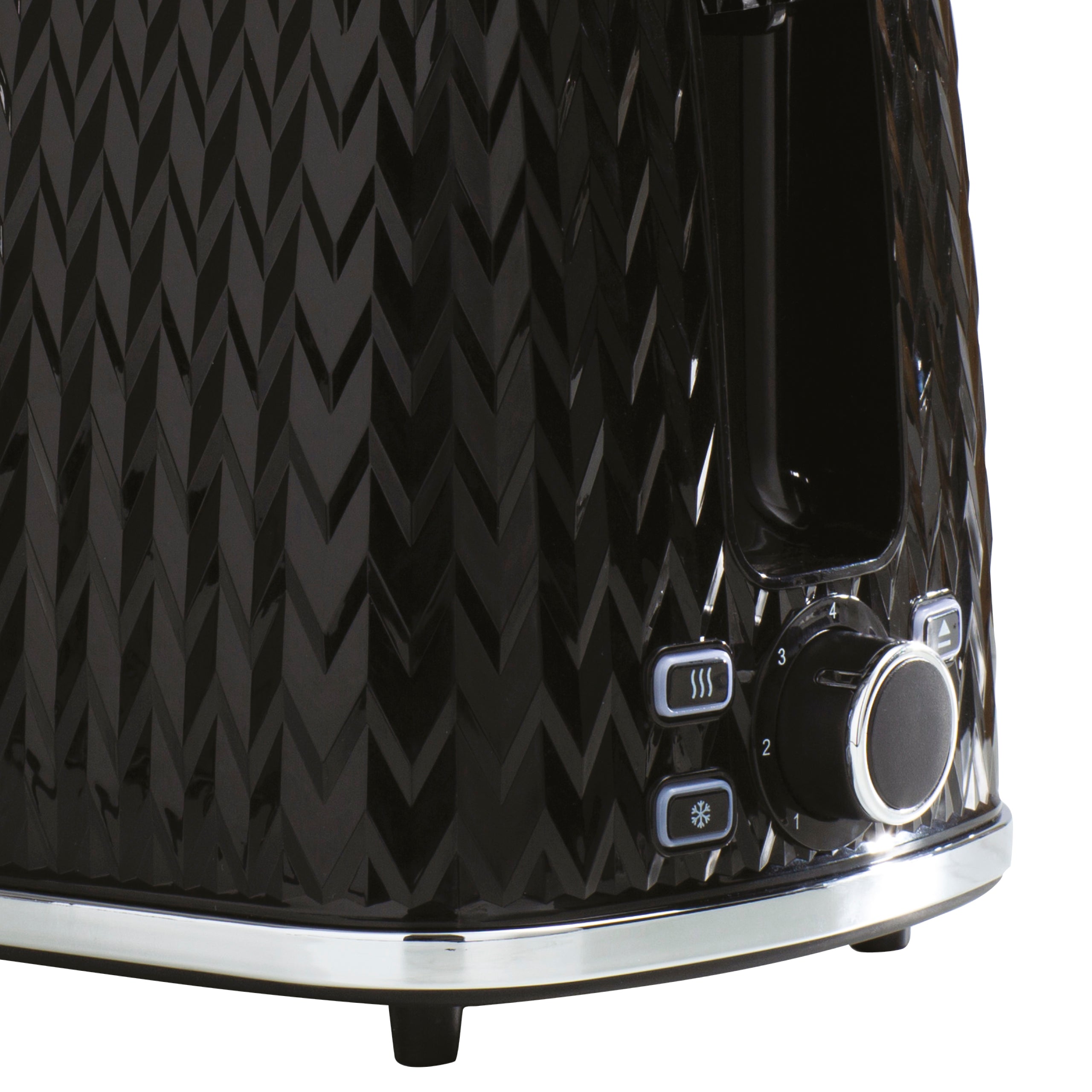Daewoo Black Argyle 2 Slice Toaster