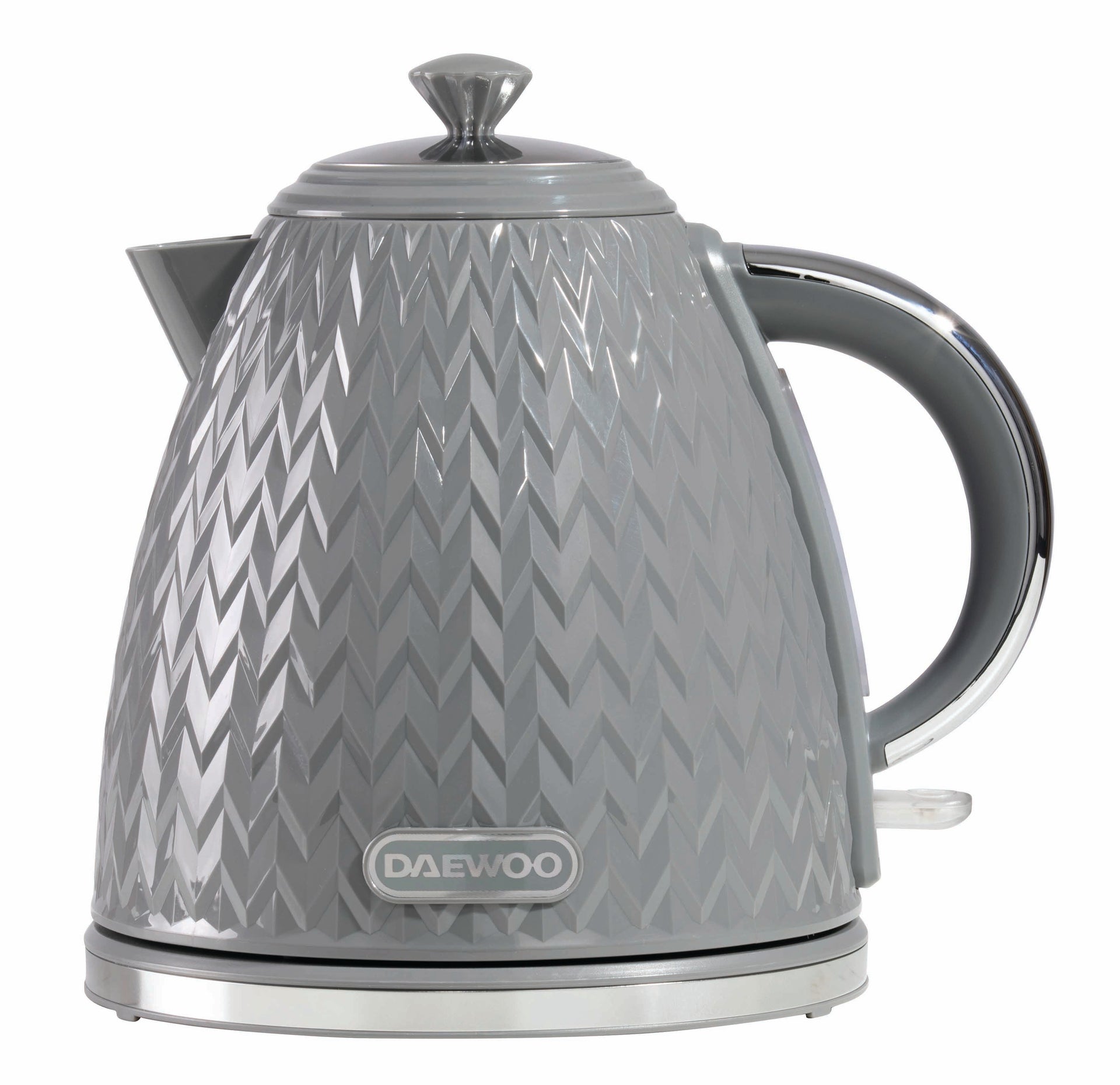 Dark Grey Argyle Jug Kettle