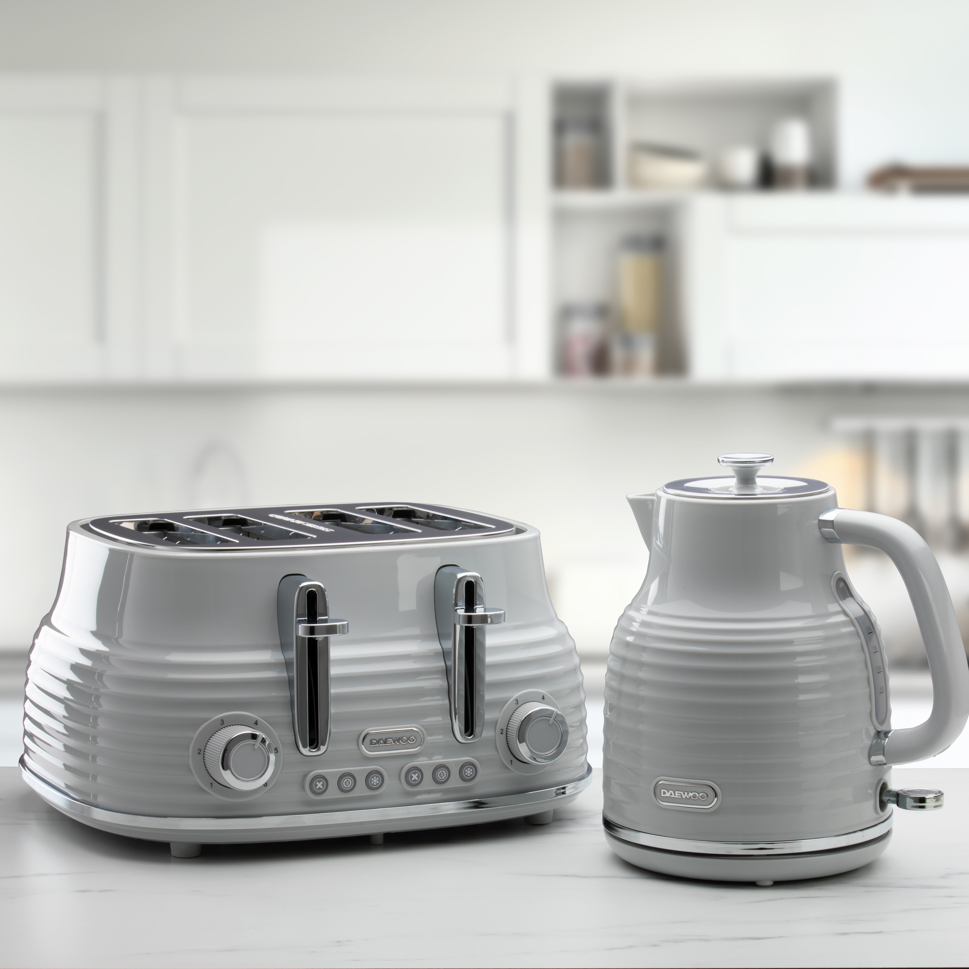 Daewoo Grey Sienna 1.7L Jug Kettle