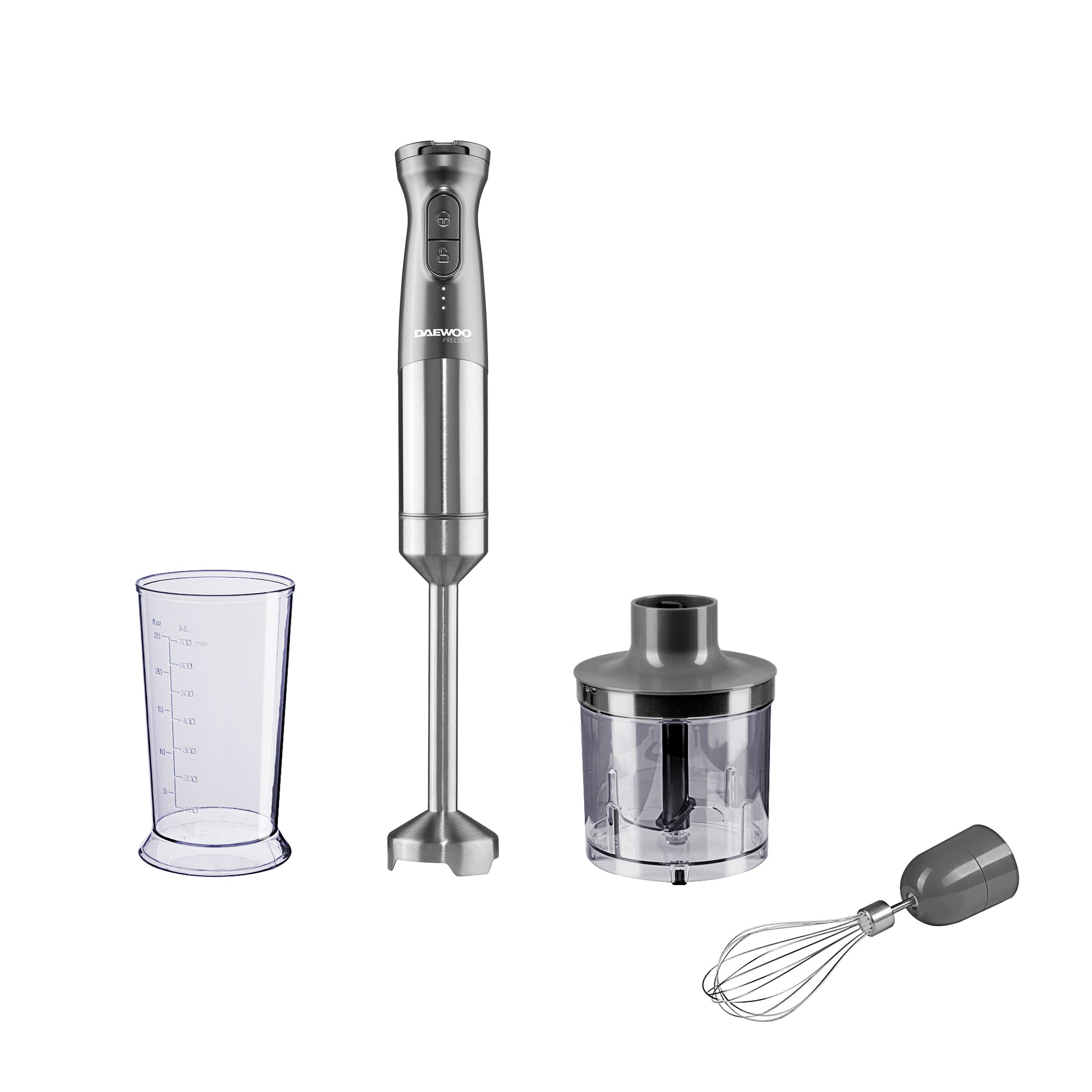 200W Cordless Pro 3 1 Hand Blender Set Whisk Chopper & Jug