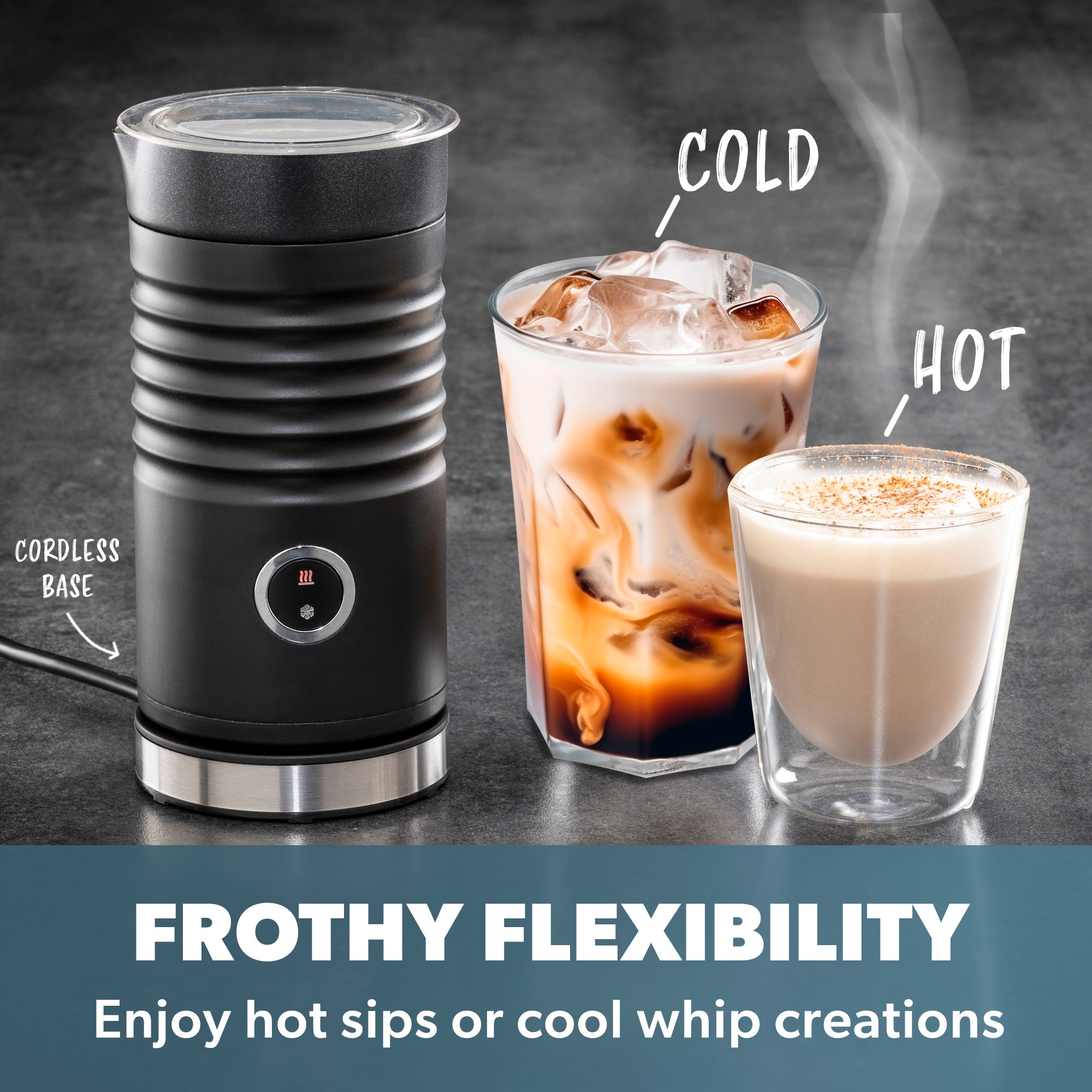 Daewoo 200ml Electric Milk Frother Warmer