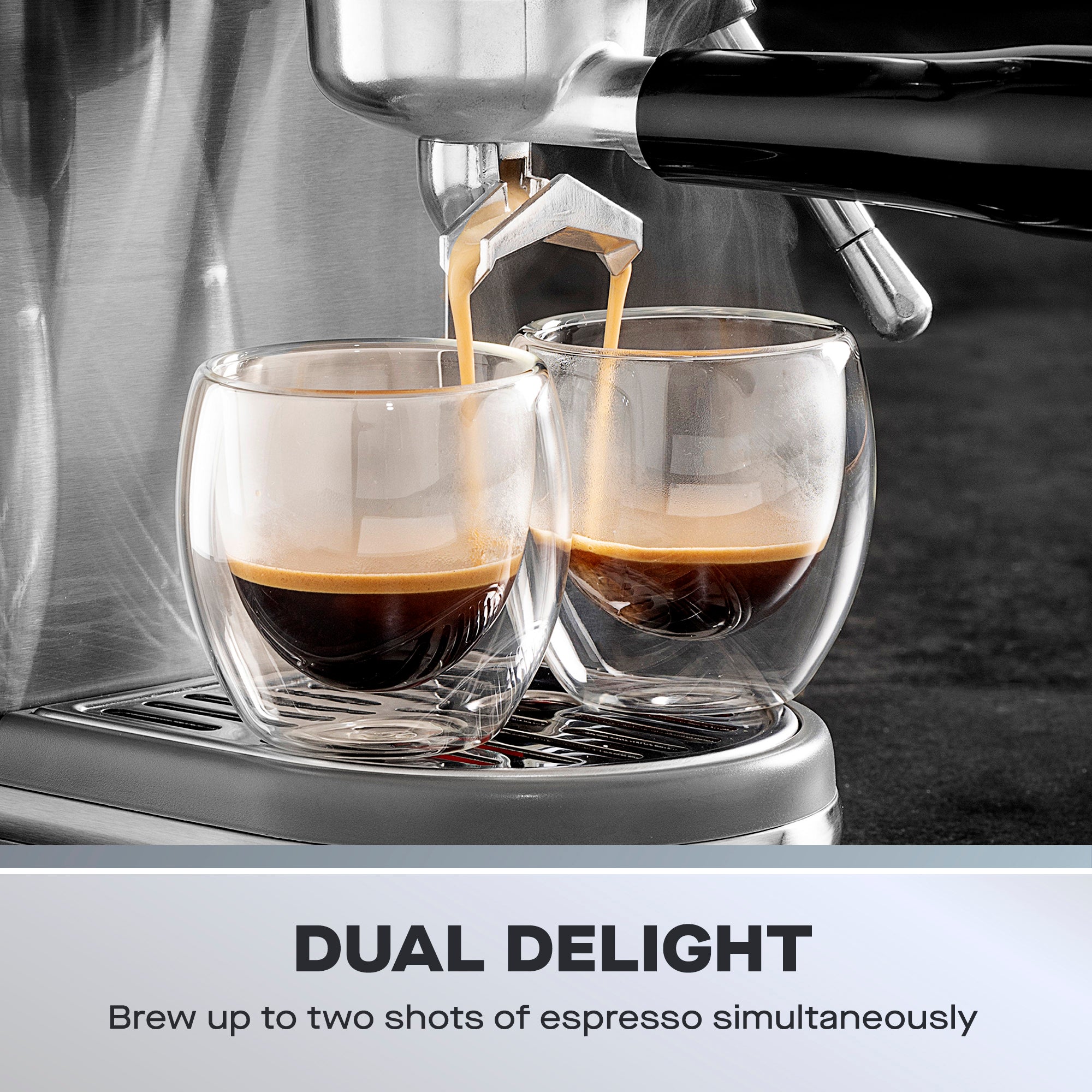 Daewoo 20 Bar Digital Compact Espresso Coffee Maker