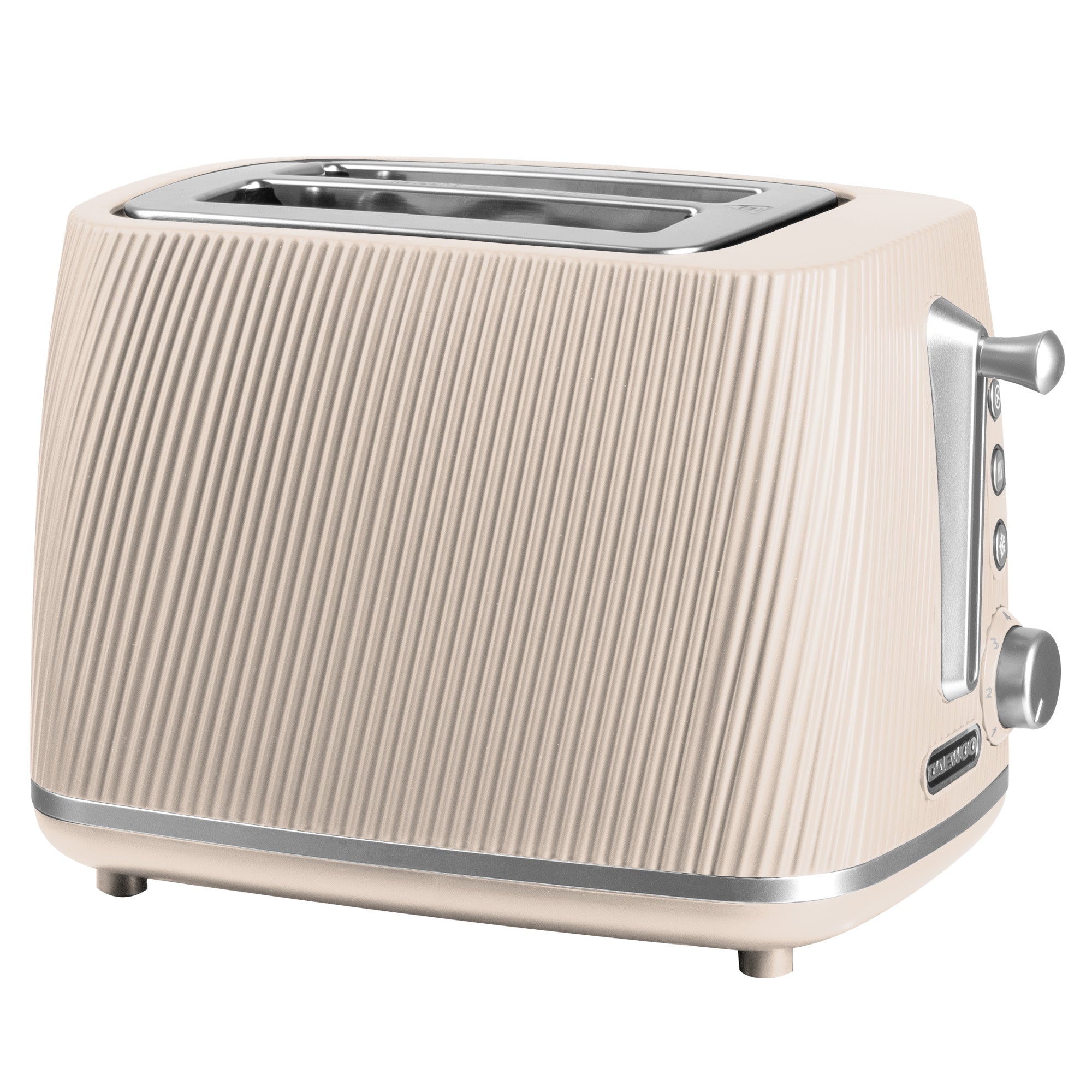 Daewoo Taupe Cascade 2 Slice Toaster