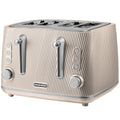 Daewoo Taupe Cascade 4 Slice Toaster