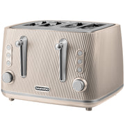 Daewoo Taupe Cascade 4 Slice Toaster
