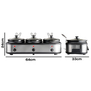 Daewoo Triple Slow Cooker 3 x 1.5L