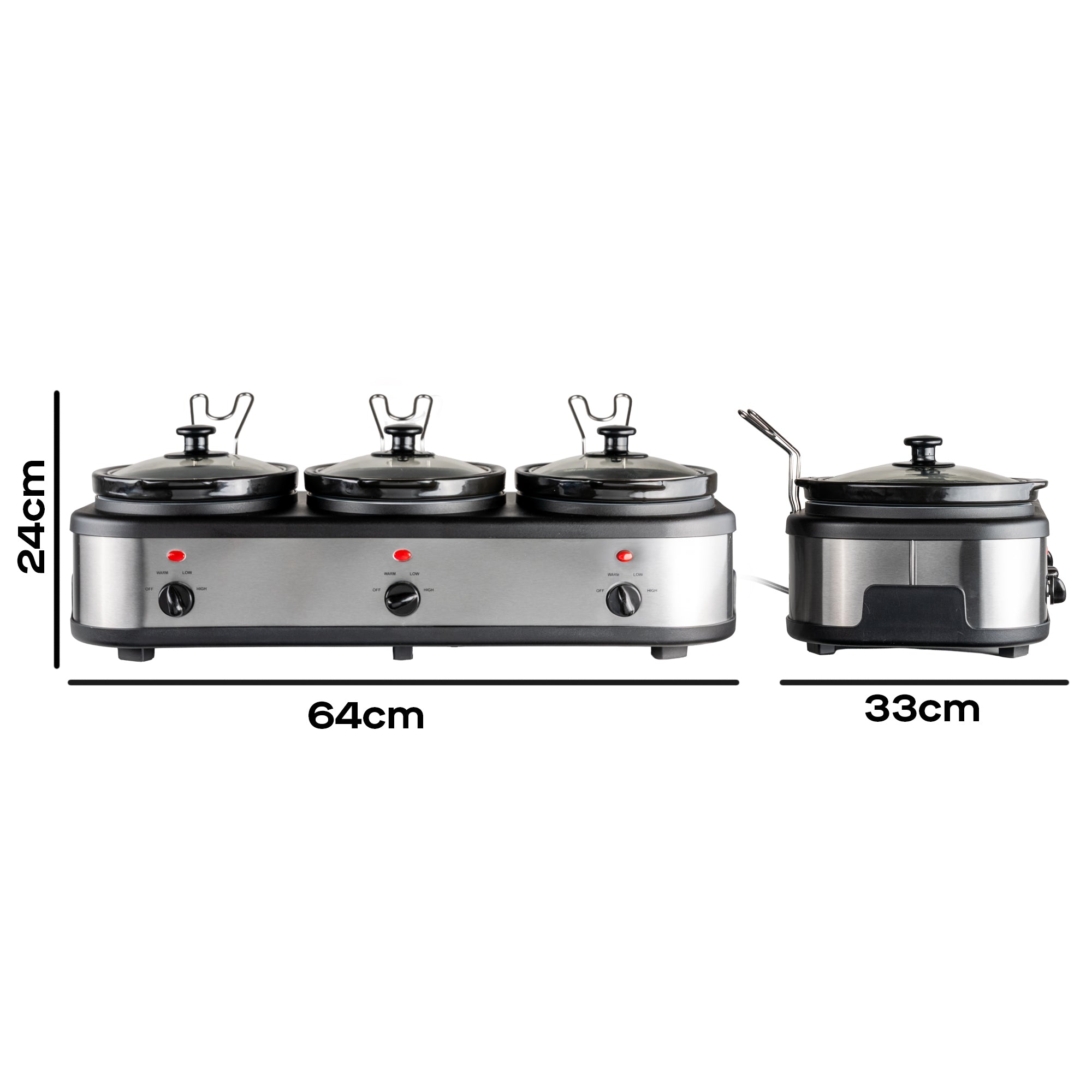 Daewoo Triple Slow Cooker 3 x 1.5L