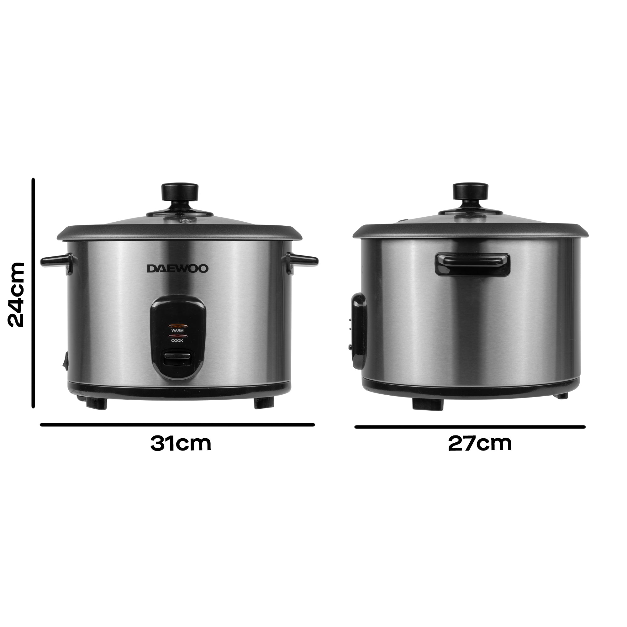 Daewoo 1.8L Rice Cooker & Food Steamer