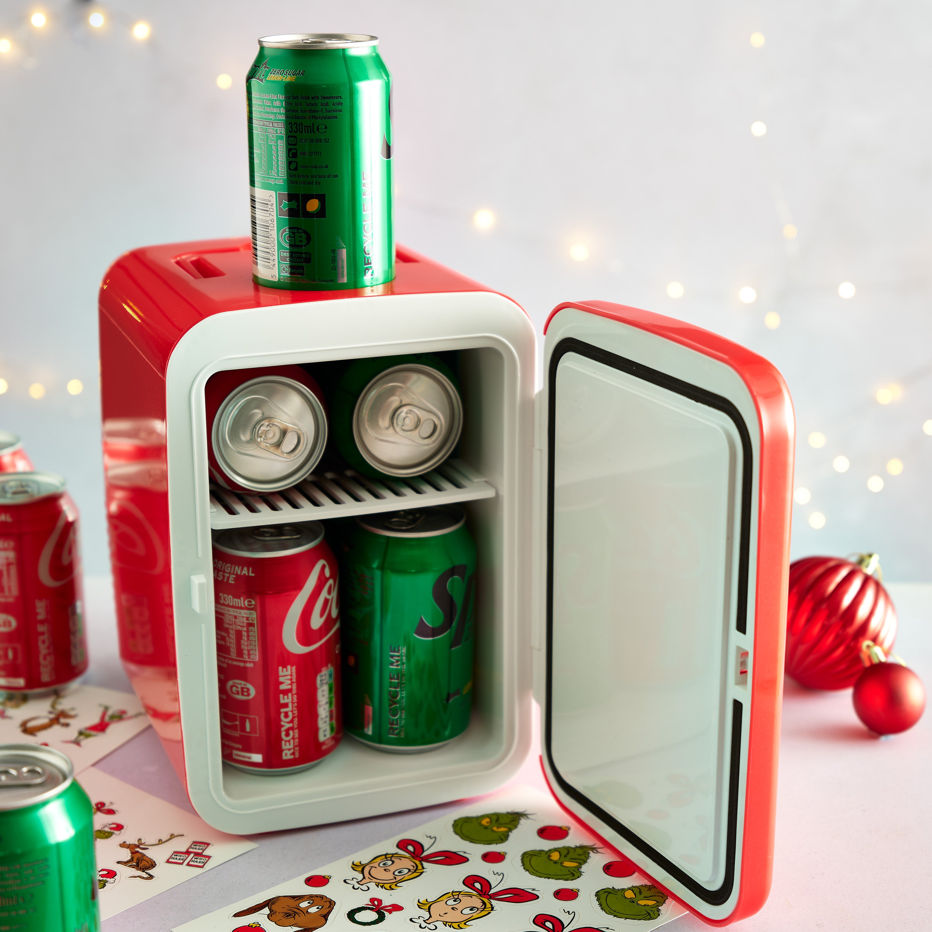 The Grinch™ 4L Mini Fridge, Red