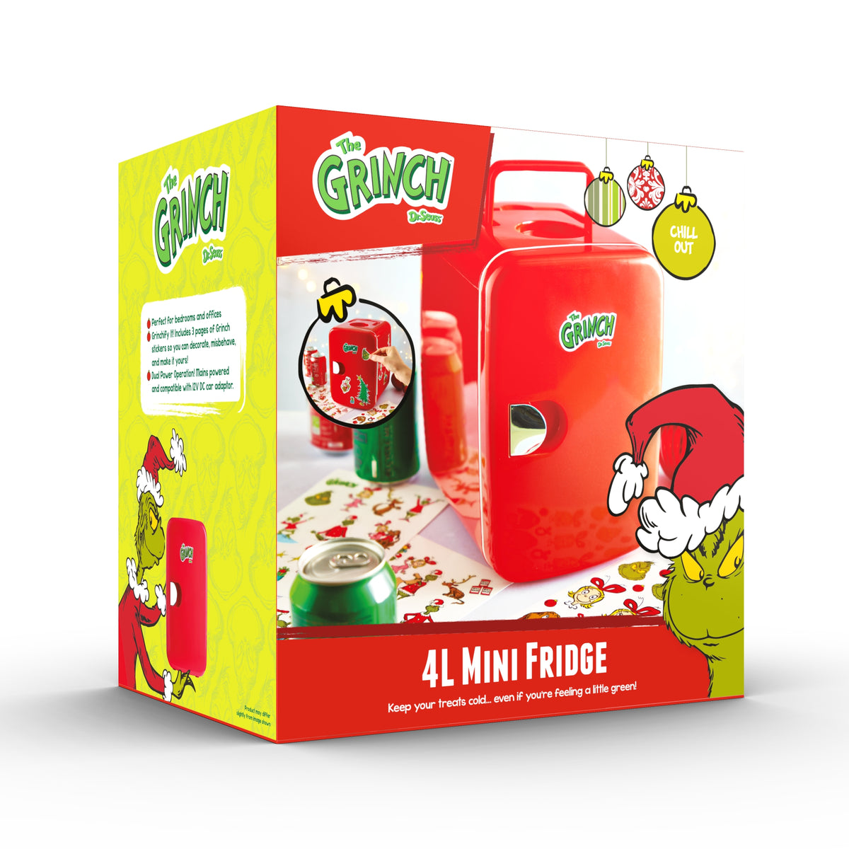 The Grinch™ 4L Mini Fridge, Red