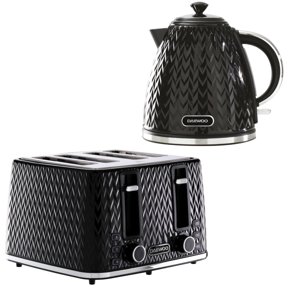 Argyle Kettle & 4 Slice Toaster Set