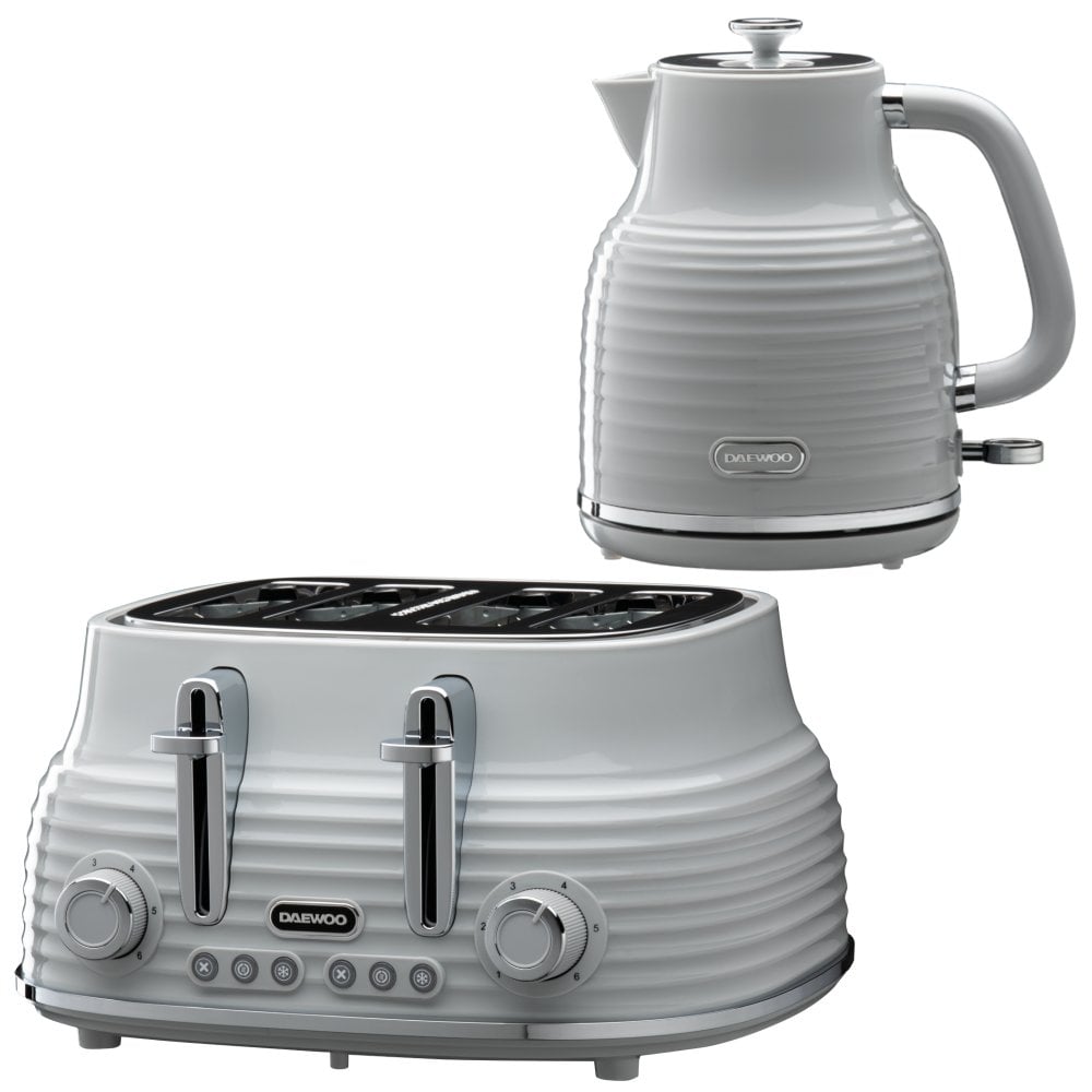 Sienna Jug Kettle & 4 Slice Toaster Set