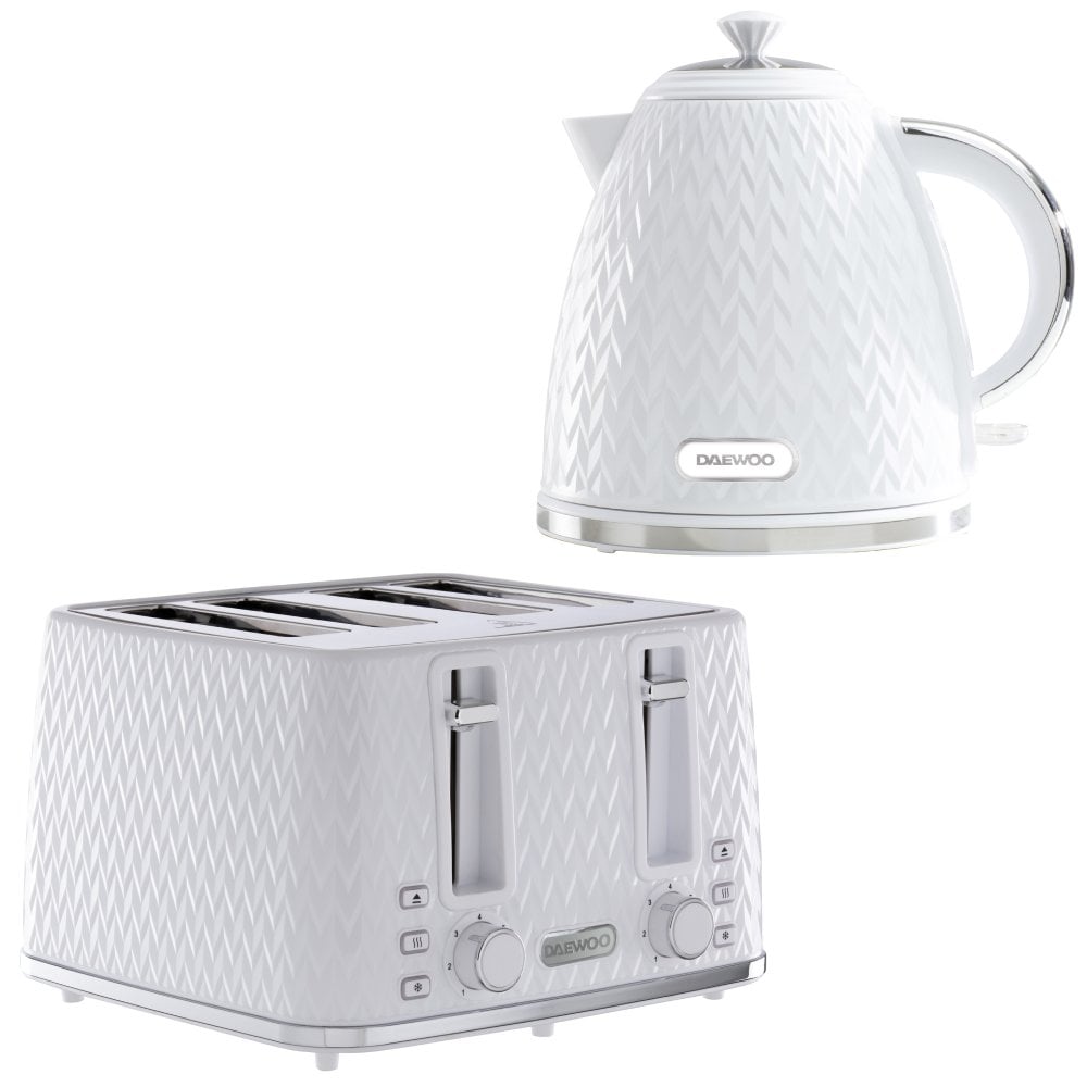 Argyle Kettle & 4 Slice Toaster Set