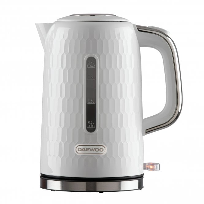 Daewoo Daewoo White 1.7L Honeycomb Kettle